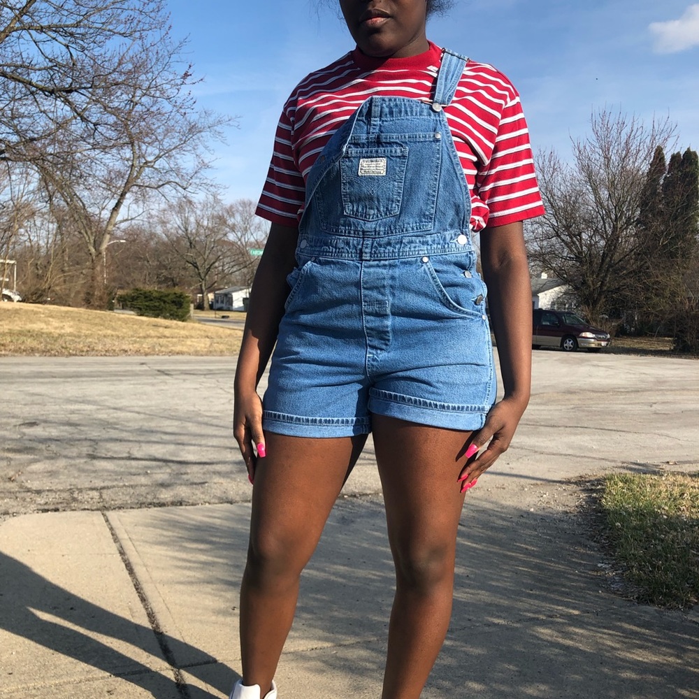Vintage Levi overall shorts medium
